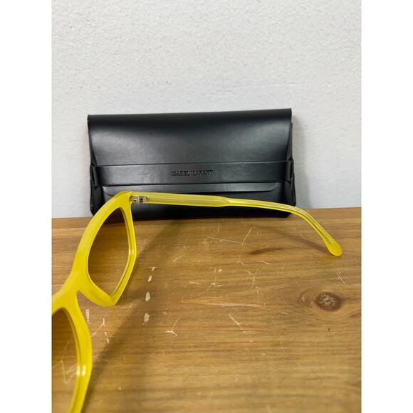 New Isabel Marant 55mm Square-Frame Tinted Sunglasses in Yellow main image 4
